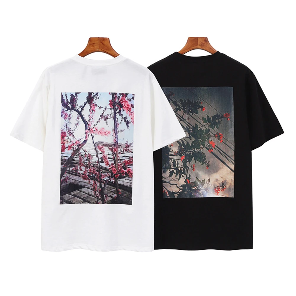 

Мужские хлопковые принадлежности Ss22, 100% хлопок, модный бренд Jerry LorenzoT shirt1:1, высокое качество, футболка большого размера, с цветным цветочным ...