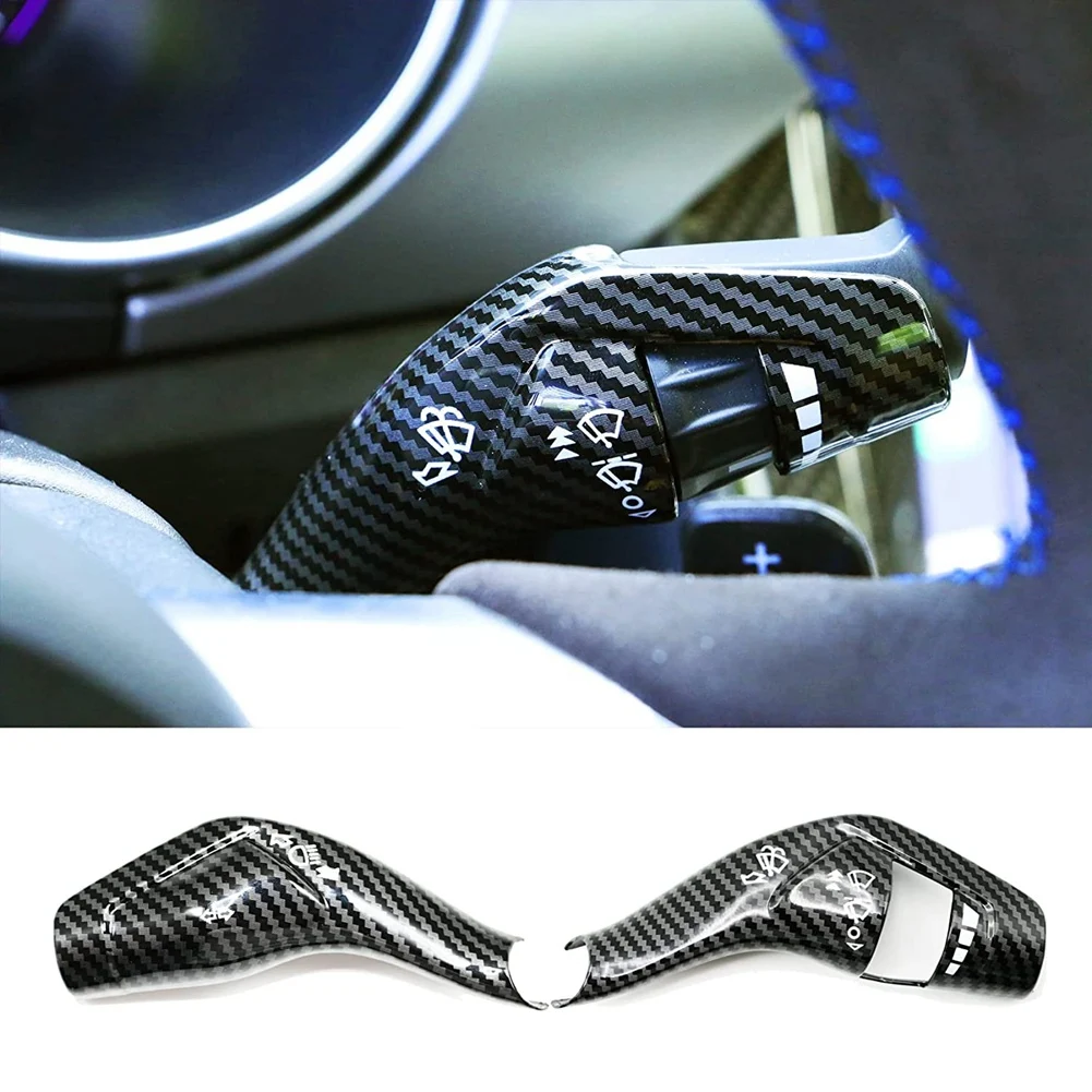 

Крышка рычага стеклоочистителя автомобиля, декоративная наклейка, отделка для Ford Ranger Everest 2015 + переключатель рычага сигнала поворота, черный карбоновый
