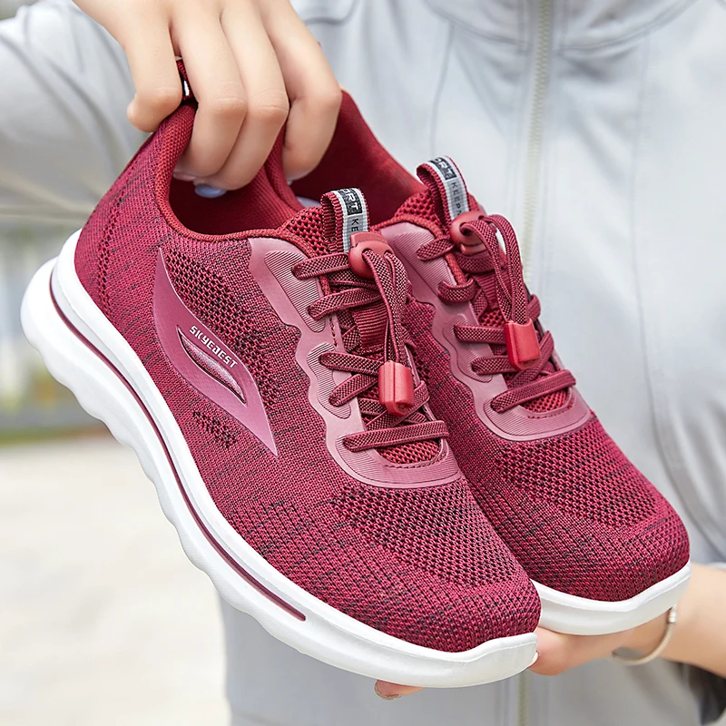 

2023 Casual Women's Sports Running Shoes Breathable Soft Top Quality Ladies Sneakers Basketball Elegant Women Trend Tennis Shoes