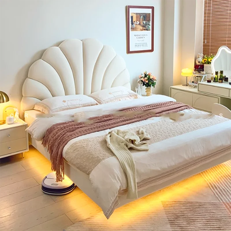 Белая деревянная Европейская двойная Роскошная Высококачественная