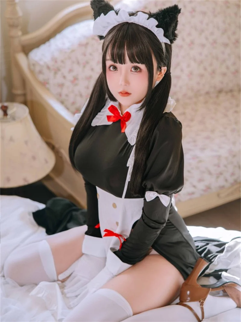 Платье горничной из аниме кошачьи ушки