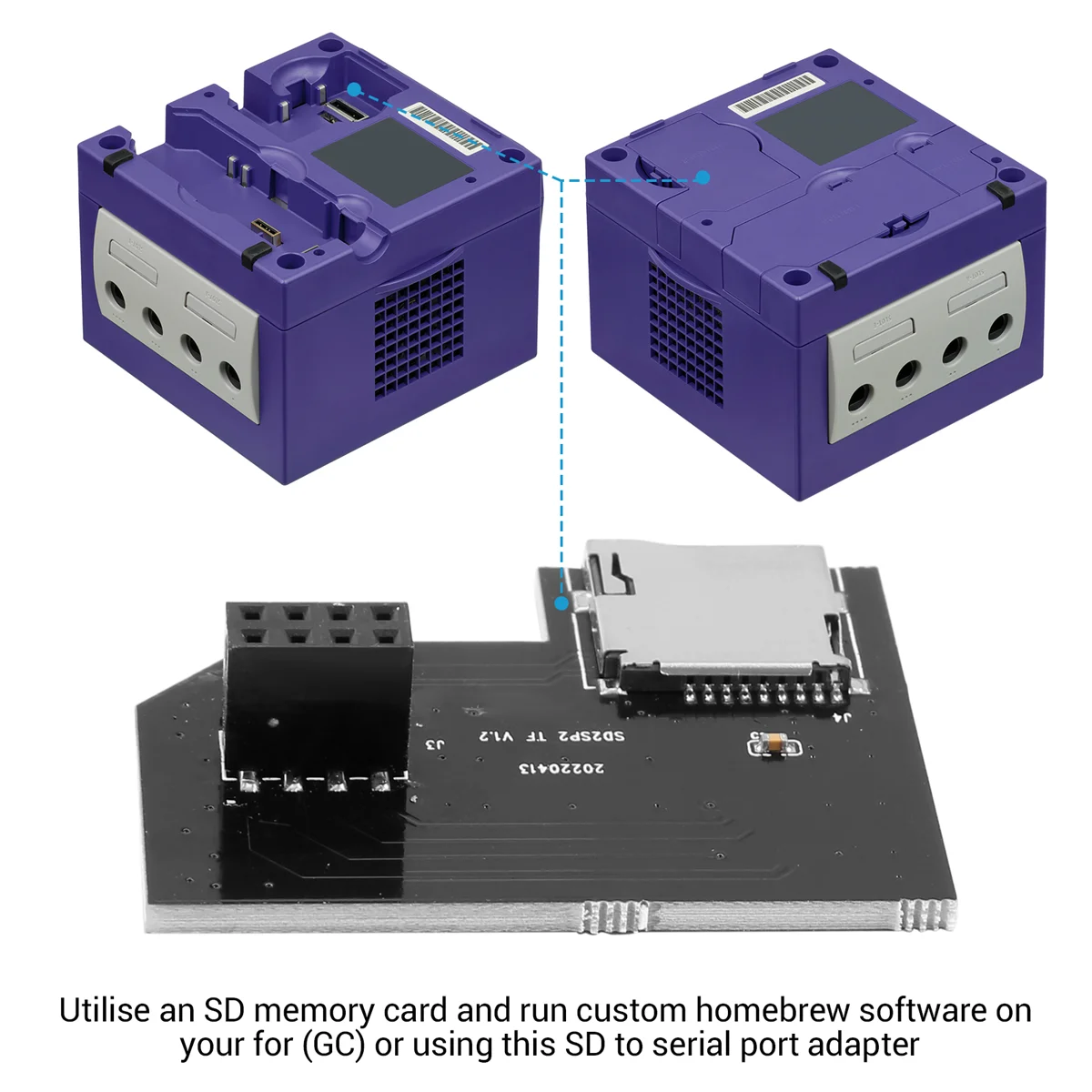 SD2SP2 Pro Адаптер для SD-карт с нагрузкой SDL Micro-SD Card TF Reader Nintendo Gamecube NGC NTSC Serial Port 2