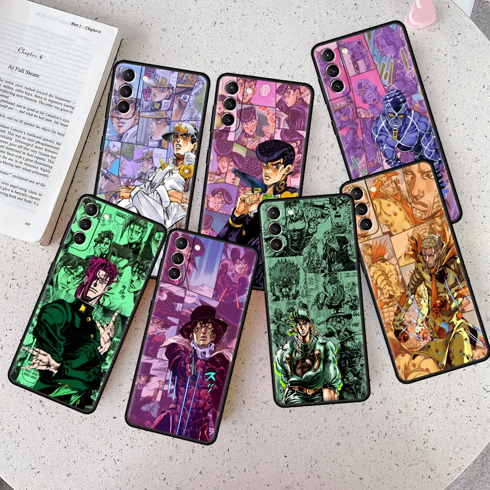 

Silicone Celular Bag JoJo Bizarre Adventure Case Coque for Samsung Galaxy S21 FE S21 S22 Ultra S10 S22 Plus S20 FE S9 S7Edge
