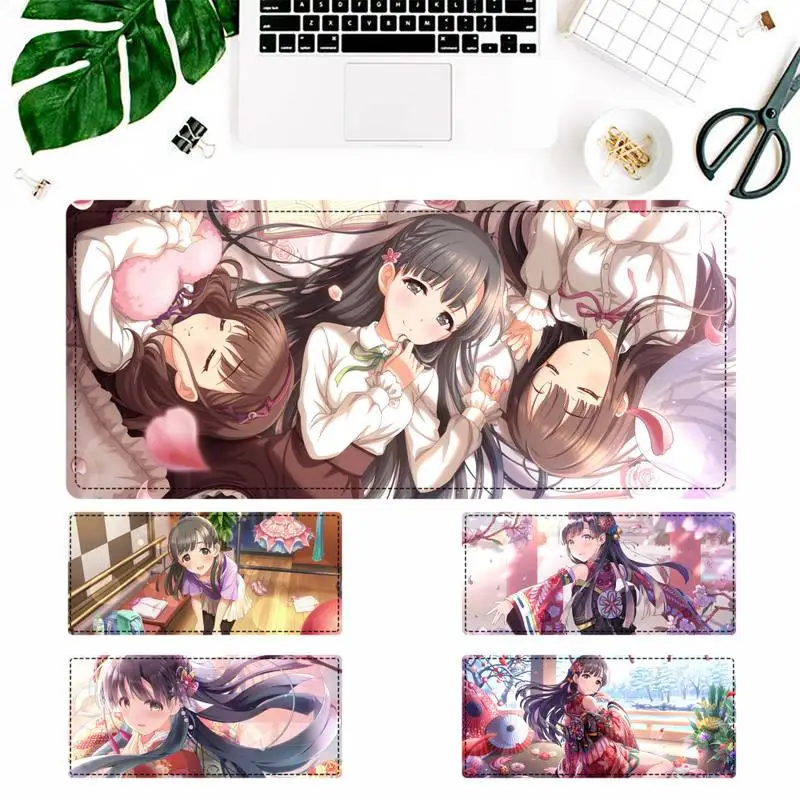 

Trend THE iDOLM STER Sae Kobayakawa Gaming Mouse Pad Gamer Keyboard Maus Pad Desk Mouse Mat Game Accessories For Overwatch