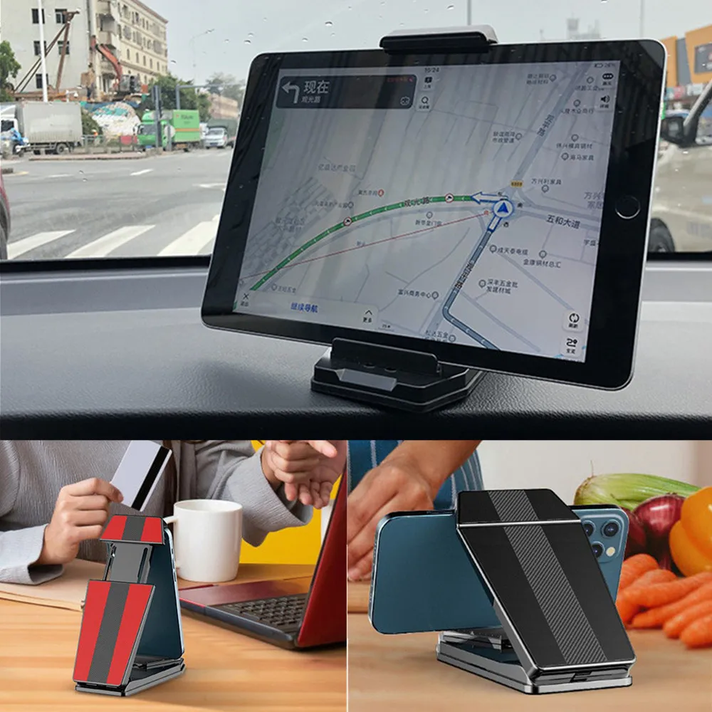 Car Phone Holder Mount Stand in Car Dashboard Fit 4-11 Inch Cell Phones Tablet Hoder for iPad iPhone Pro Max Xiaomi Samsung GPS