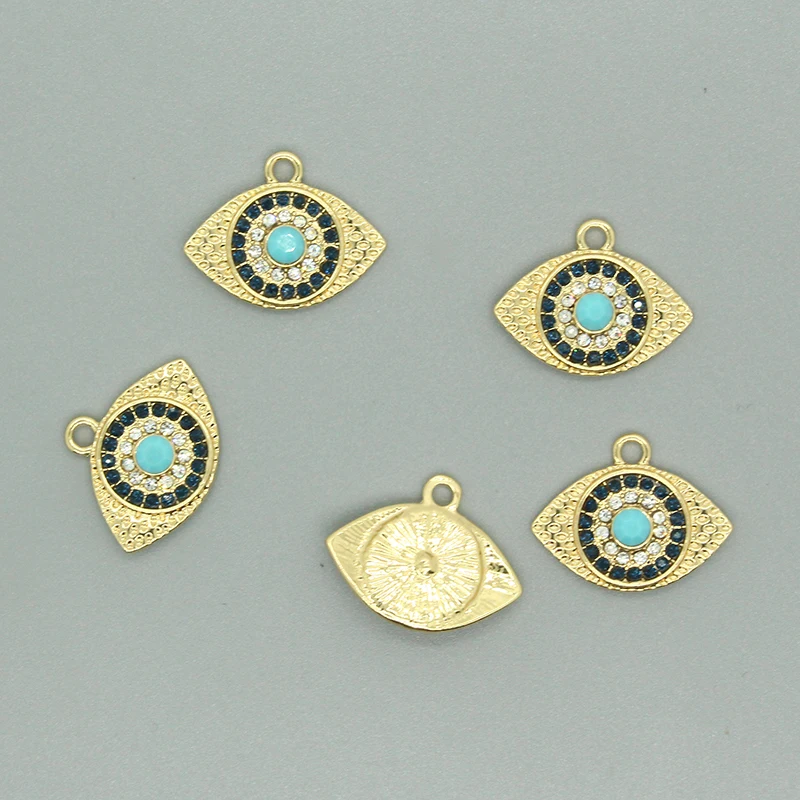 5 шт./упаковка блестящие Подвески Стразы сглаза