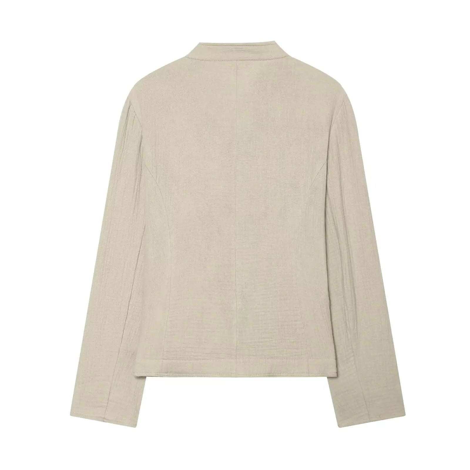 Фото Женские тонкие блейзеры 2026: Летние молодежные пиджаки на пуговицах в винтажном стиле SN43 №3