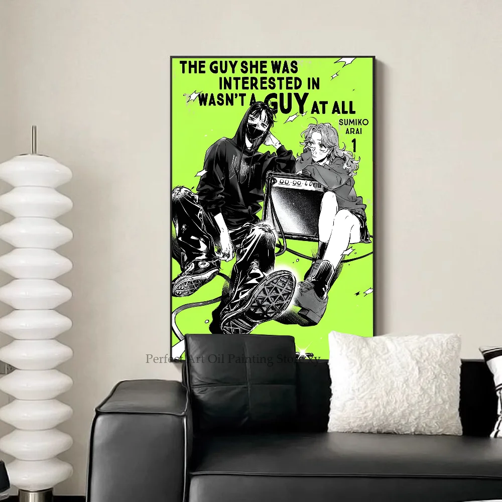 Kininatteru Hito Ga Otoko Janakatta постер для дома спальни входа кафе художественное украшение