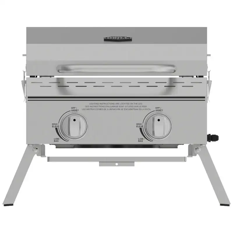

Burner Tabletop Propane Gas Grill in Stainless Steel
