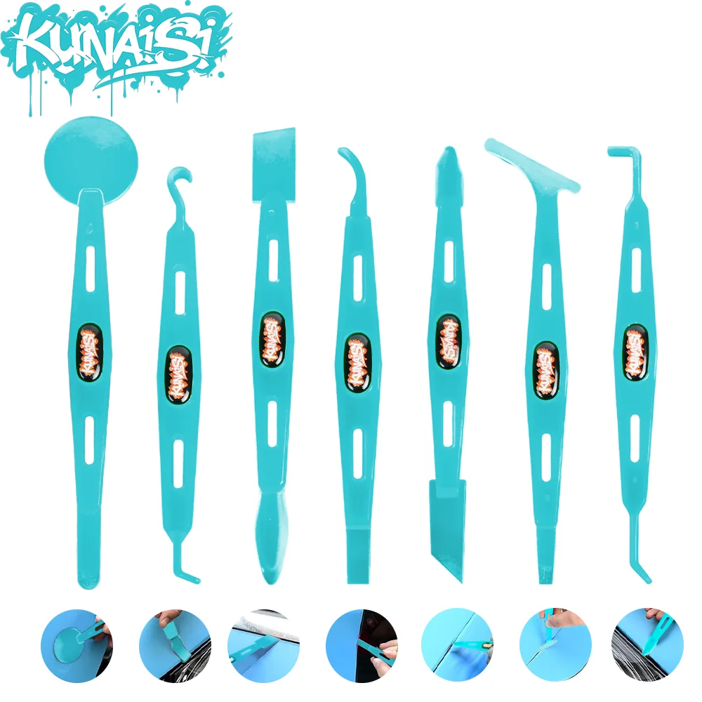 

Магнитный инструмент для упаковки автомобилей KUNAISI, инструменты для оттенка оконной пленки, двухсторонний ракель из полипропилена для установки оконной пленки/наклеек