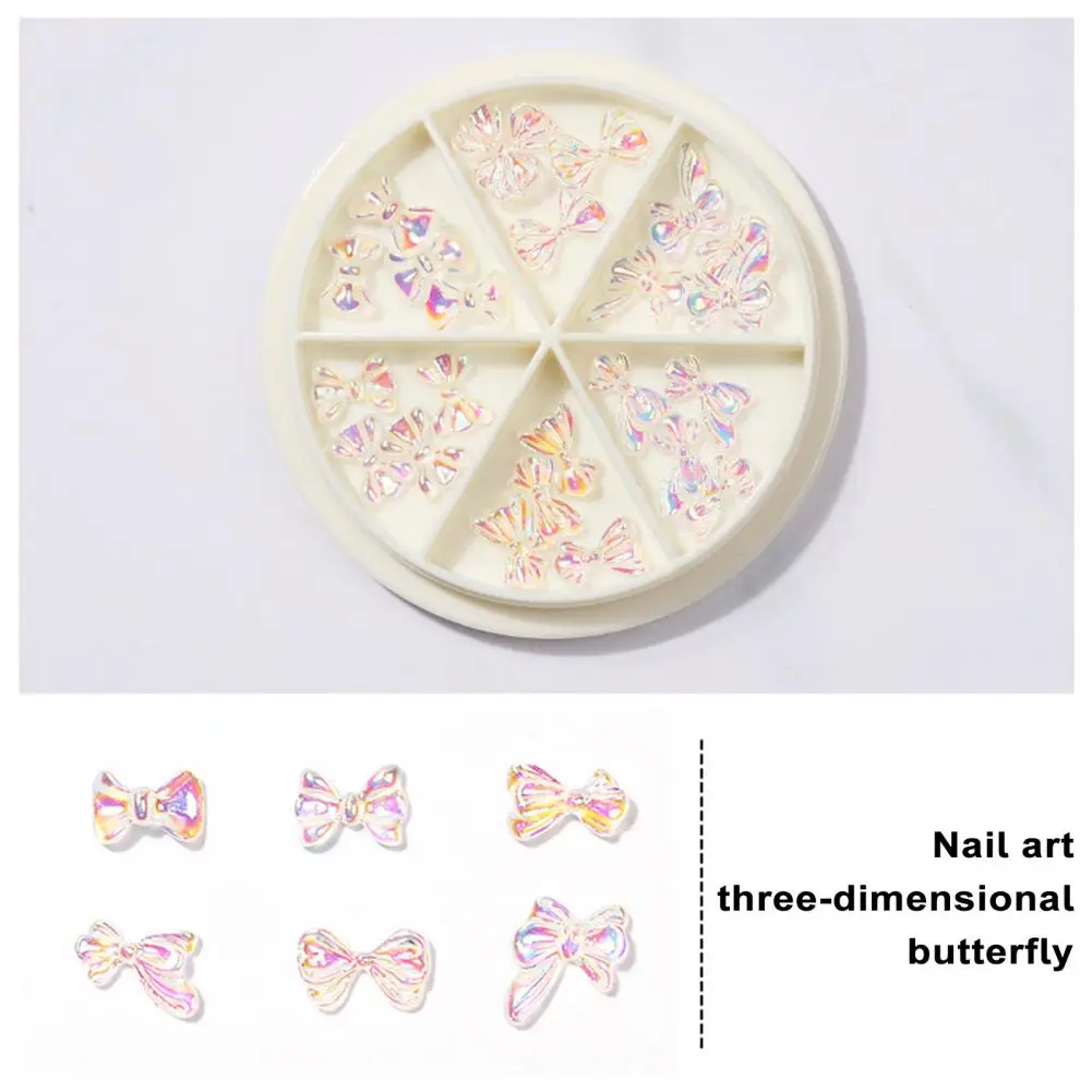 

Resin Nail Jewelry Resin Butterfly Nail Charms Diy Craft Project Accessories for Manicure Jewelry Phone Case Decorations Aurora