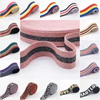 Эластичная лента, 4 см, цвет радуги, s, 40 мм, нейлоновая цветная эластичная лента, эластичная лента, аксессуары для одежды, 1 м