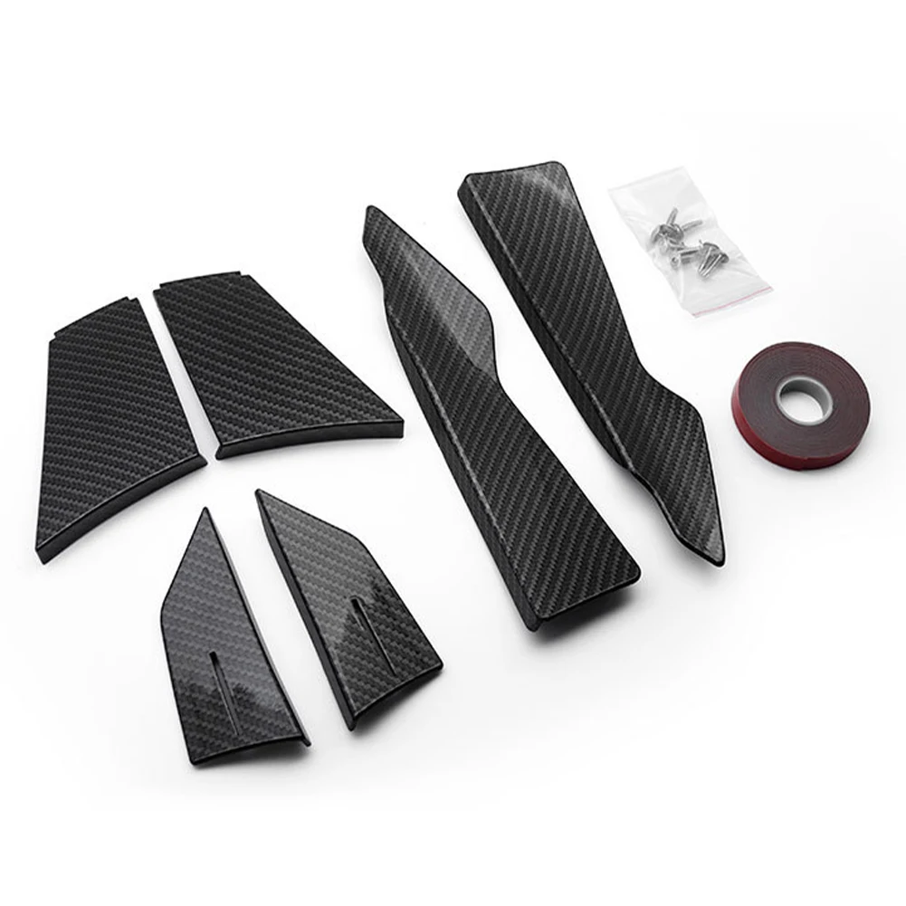 Автомобильный диффузор для переднего бампера боковое крыло юбка утюжок плавник