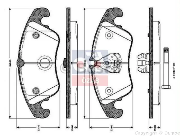 

For 986495110, ten brake BALATASI A4////////. 2.