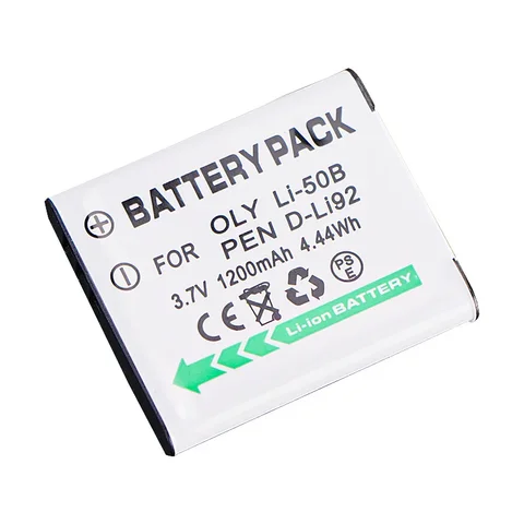 LI-50B аккумулятор для камеры 3,7 В 1200 мАч аккумуляторная батарея для Olympus LI 50B LI50B для камер Pentax D-LI92 XZ-1 SP-800UZ SZ-30MR