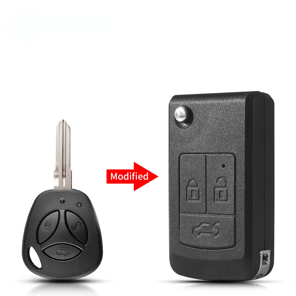 

Запасной ключ KEYYOU, модифицированный раскладной корпус автомобильного ключа дистанционного управления для Lada 3, авто пустой чехол для ключа