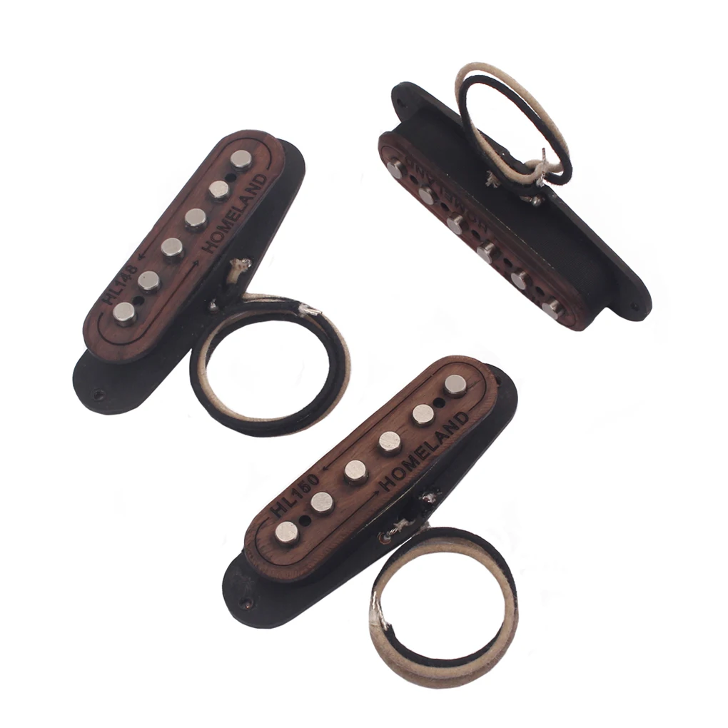 

Pack of 3 Pickups Fool-style Operation Convenient to Carry Electric Transducer Humbucker Pickup Stability Replacement for Guitar