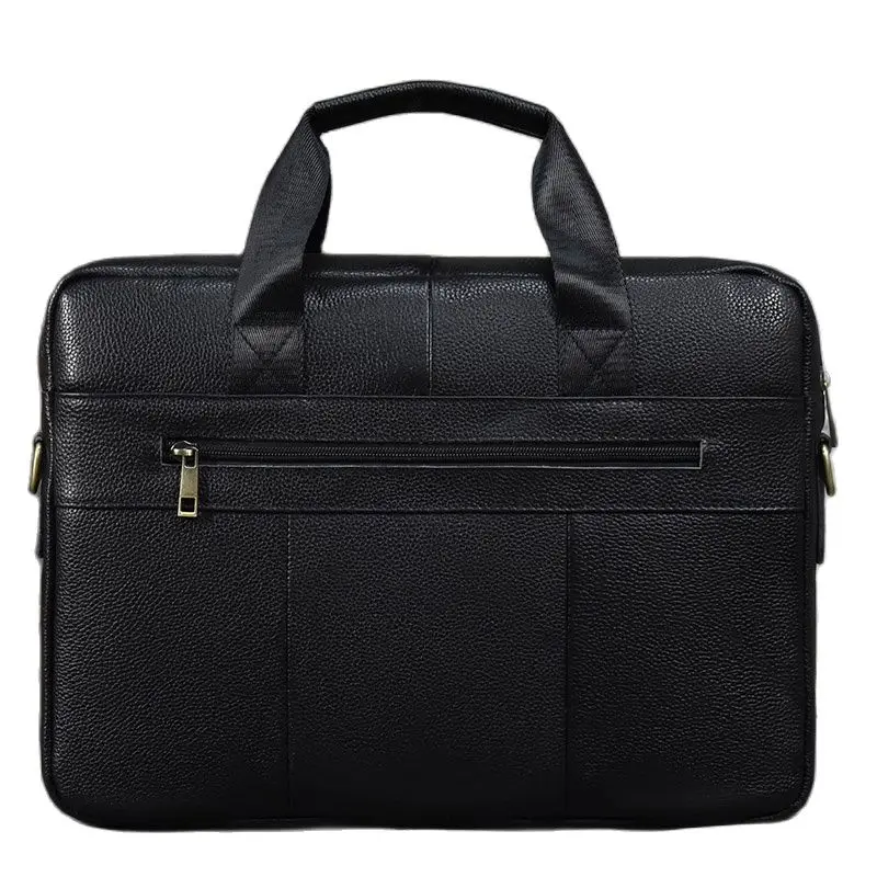 Business Briefcase For Men Laptop Bags Genuine Leather Men's Office Bag Men's Luxury Design Shoulder Briefcase Male Work Handbag