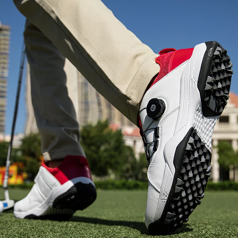 New High Quality Men's Professional Golf Shoes Outdoor Non-Slip Comfortable Spikes Men's Golf Sneakers Plus Size Ladies Golf