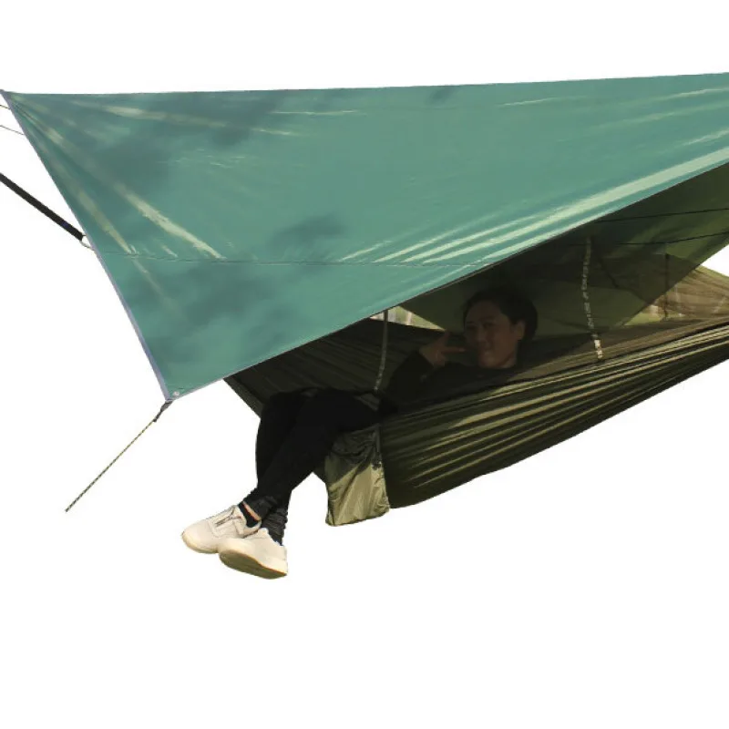 

Гамак с москитной сеткой, навес, палатка, набор, уличный двойной гамак из ткани, беседка, защита от комаров и дождя