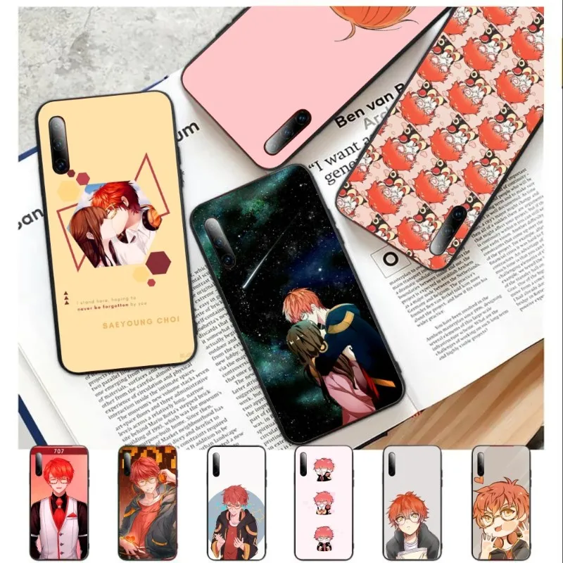 707 Mystic Messenger Phone Case For Samsung Galaxy S6 S7 S8 S9 S10 S21 S22 Plus Ultra Soft Black Phone Cover