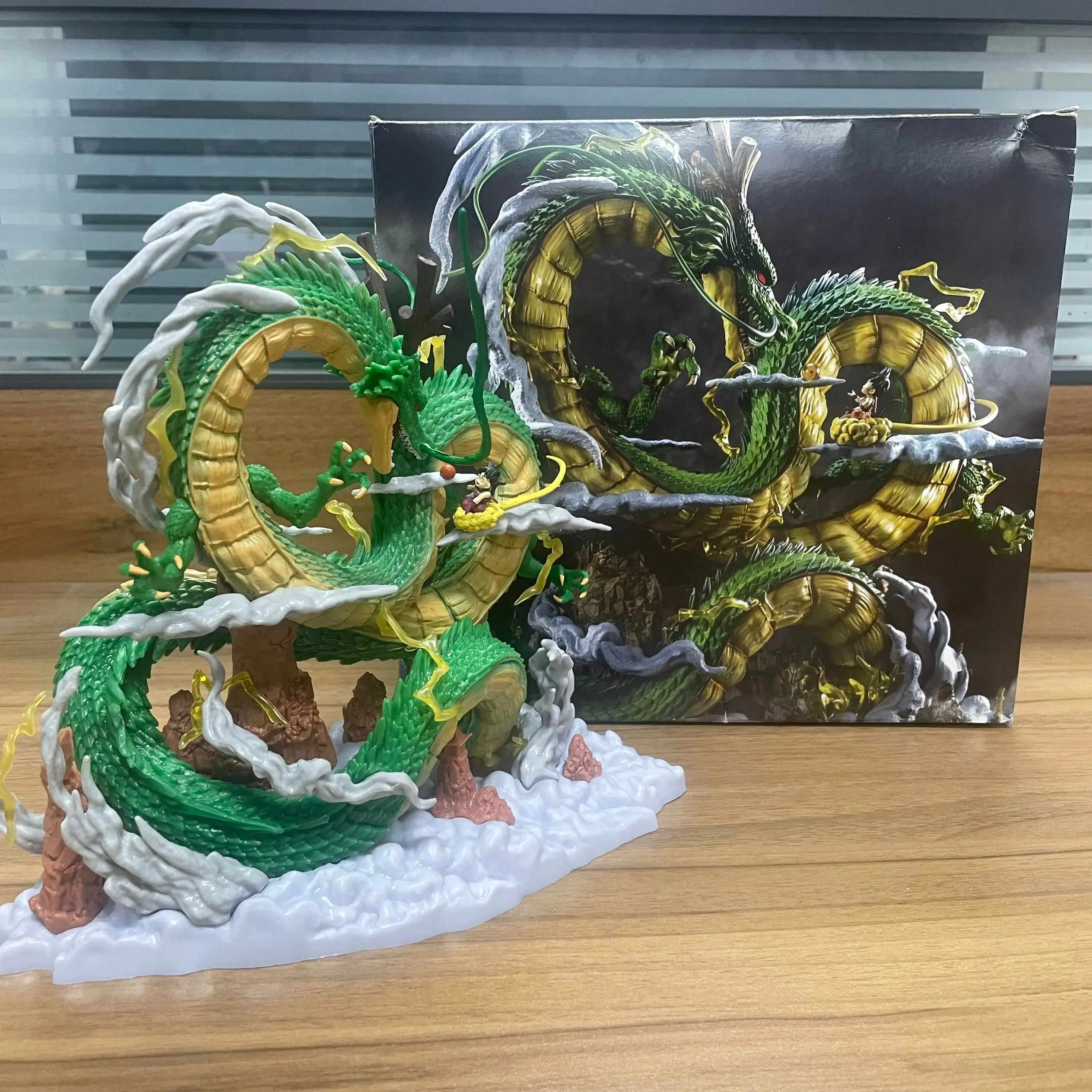 24 см Dragon Ball Аниме Фигурка Шенрон Гоку и Модель Статуя из ПВХ Кукла Коллекция