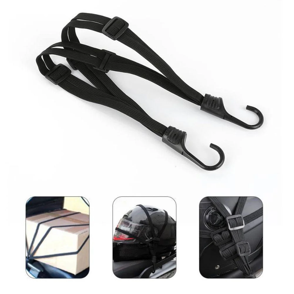 

Helmet Rope Elastic Strap Tarp Tie-down Etc. Wear-resistant Weight 80g 60-110cm / 23.6-43.3 Black Highly Elastic