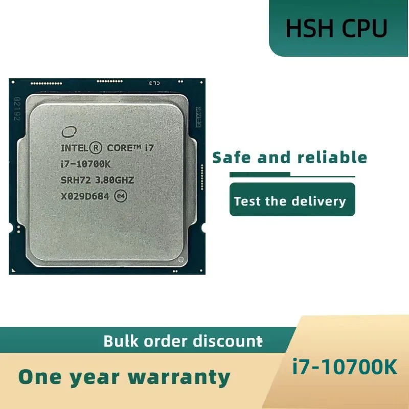 

Процессор Intel Core i7-10700K i7 10700K 3,8 ГГц Восьмиядерный 16-поточный ЦПУ L2 = 2 Мб L3 = 16 Мб 125 Вт LGA 1200