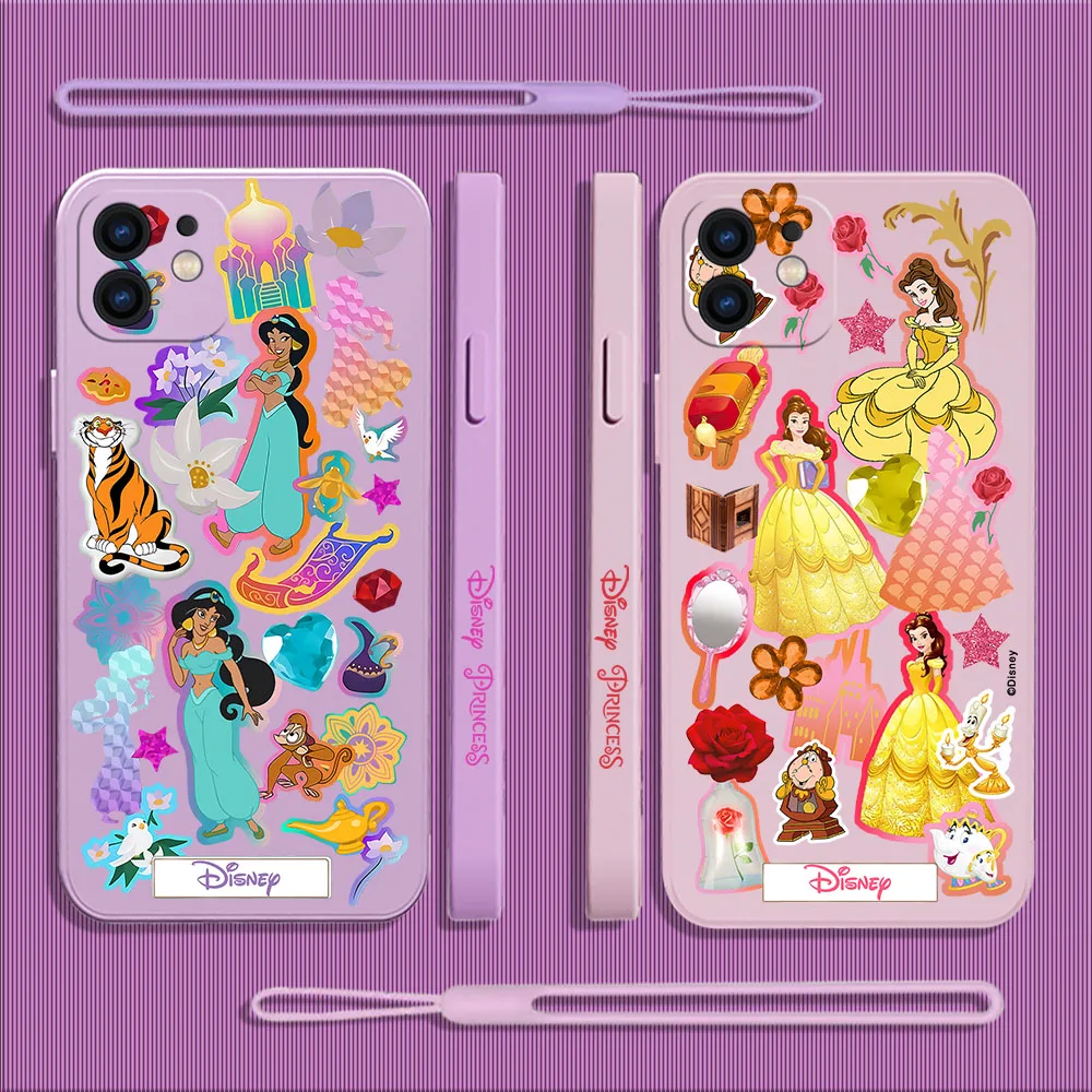 

Disney Princess Phone Case For Xiaomi Redmi Note 11 10A 10 10S 9 8 7 Pro Plus 10C 9A 9C 9T 4G 5G Cases with Hand Strap