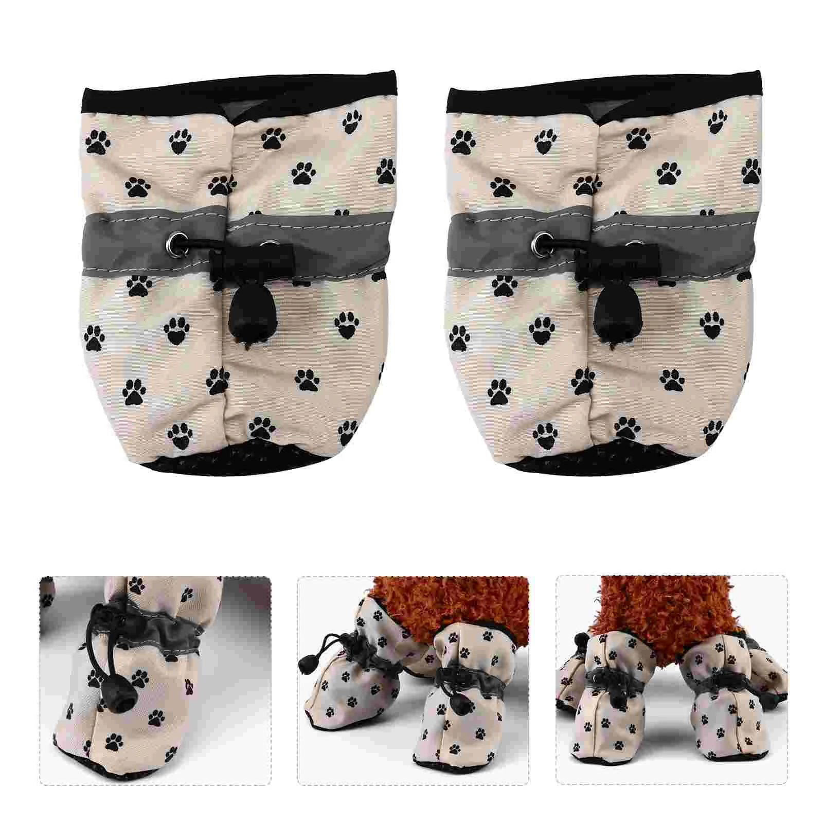 

Dog Boots Shoes Dogspawsocks Pet Winter Protector Skid Puppy Santa Booties Anti Protection Cat Large Rain Non Waterproofslip