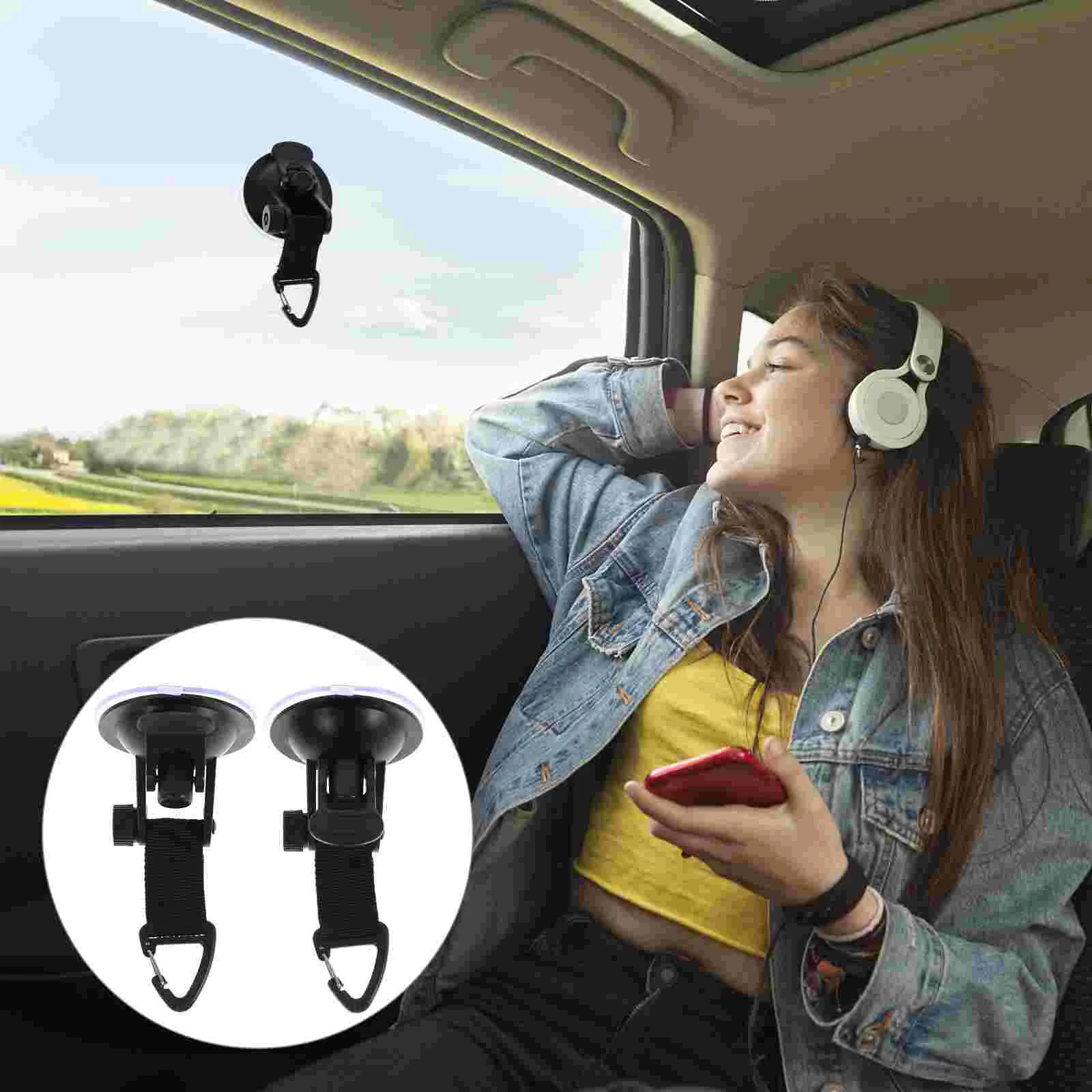 4 шт. застежки-присоски для палатки-типи сверхмощные чашки кемпинга черные крючки