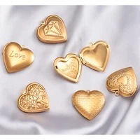 tree of life flower love heart photo frame stainless steel locket charm can open picture necklaces women men memorial jewelry