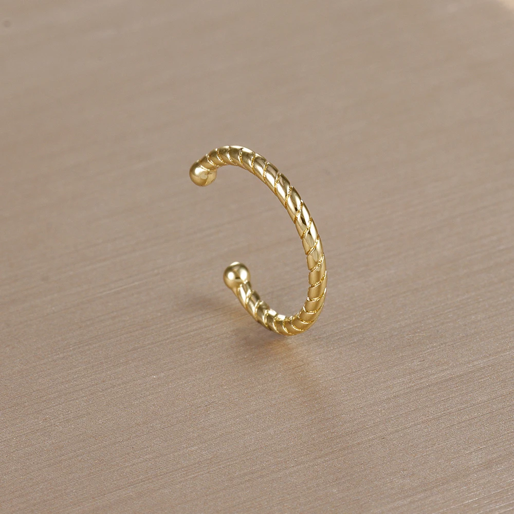 1 шт. винтажные простые металлические каффы для ушей с кристаллами женщин