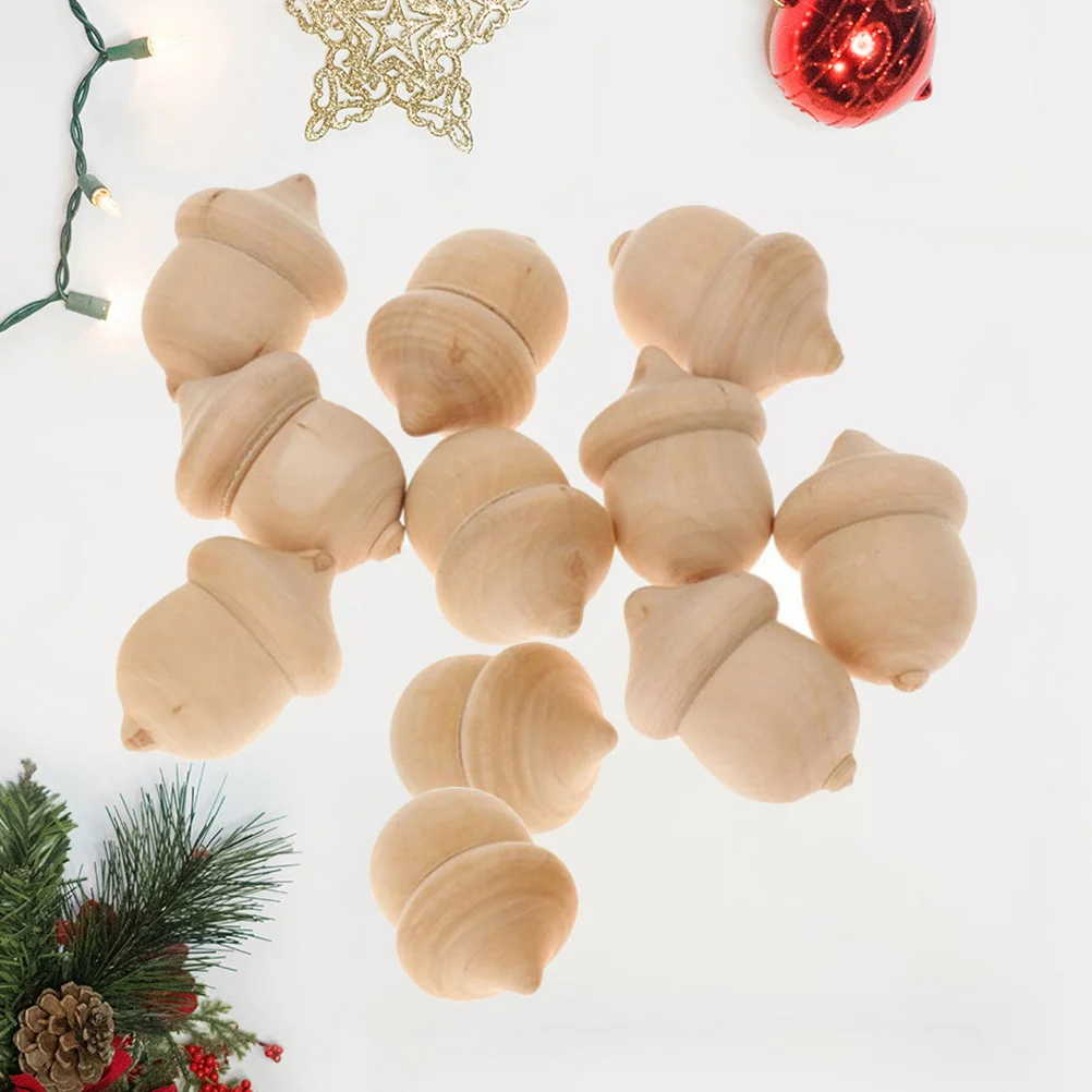 

Pegwoodenchristmas Snowman Wood Unfinished Diy Tree Crafts Ornament Figure Craft Acorns Blankpaintfigurine Bodies People