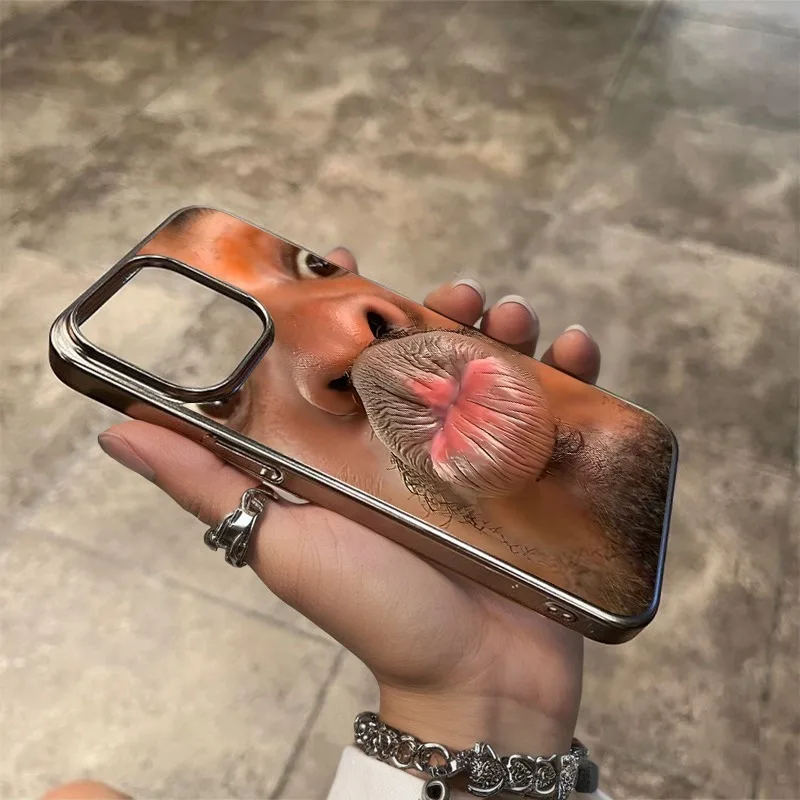 Фото Забавный чехол для телефона с рисунком человека для iPhone 18 17 16e 16 15 14 13 12 11 Air Pro Max X XR XSMAX 8 7 Plus, мягкий прозрачный чехол из ТПУ №5