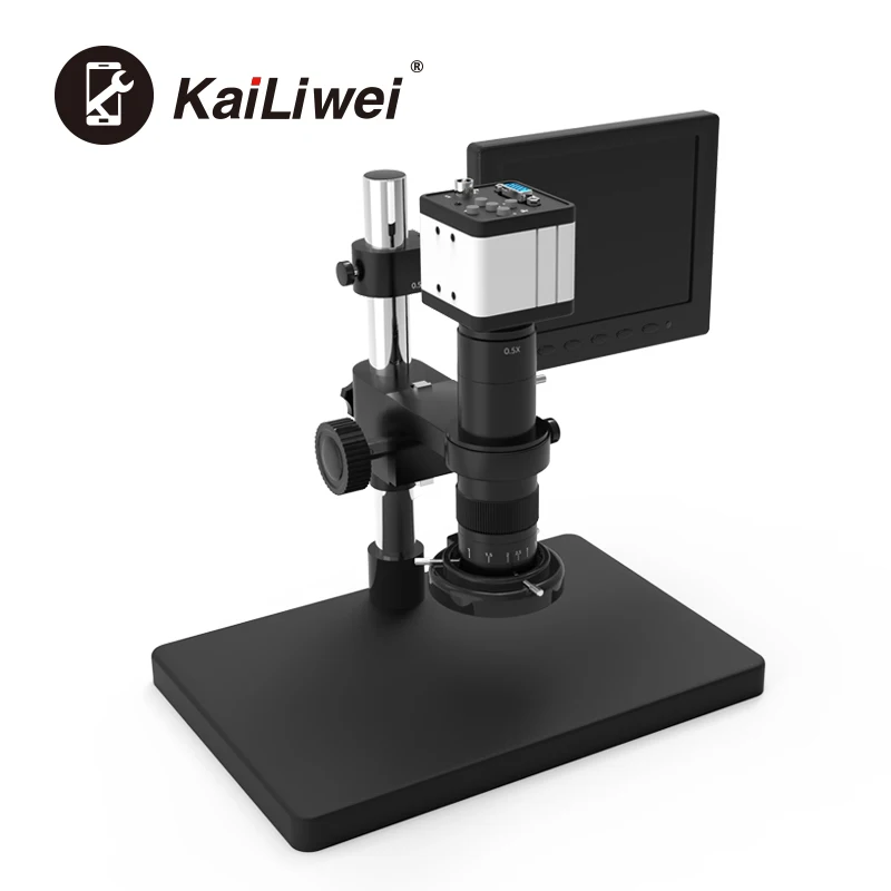 

kailiwei 8 Inch Lcd Display Microscope With VGA Digital microscope Camera For PCB inspection