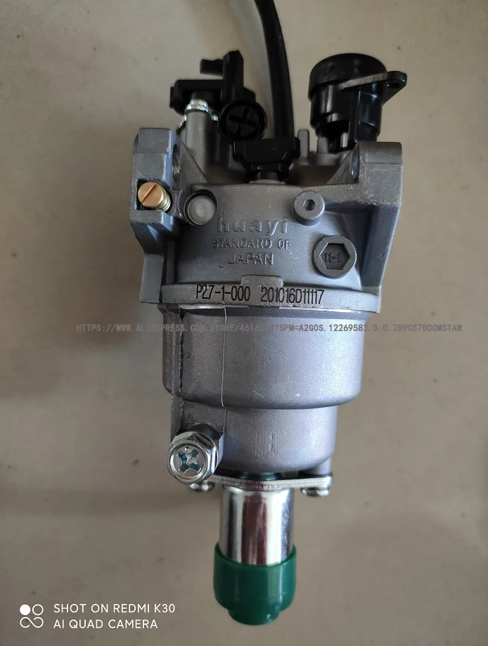 

Карбюратор HUAYI P27-1 для 188F EP6500 EC6500CX ELT6500CX 5 кВт, запчасти для генератора