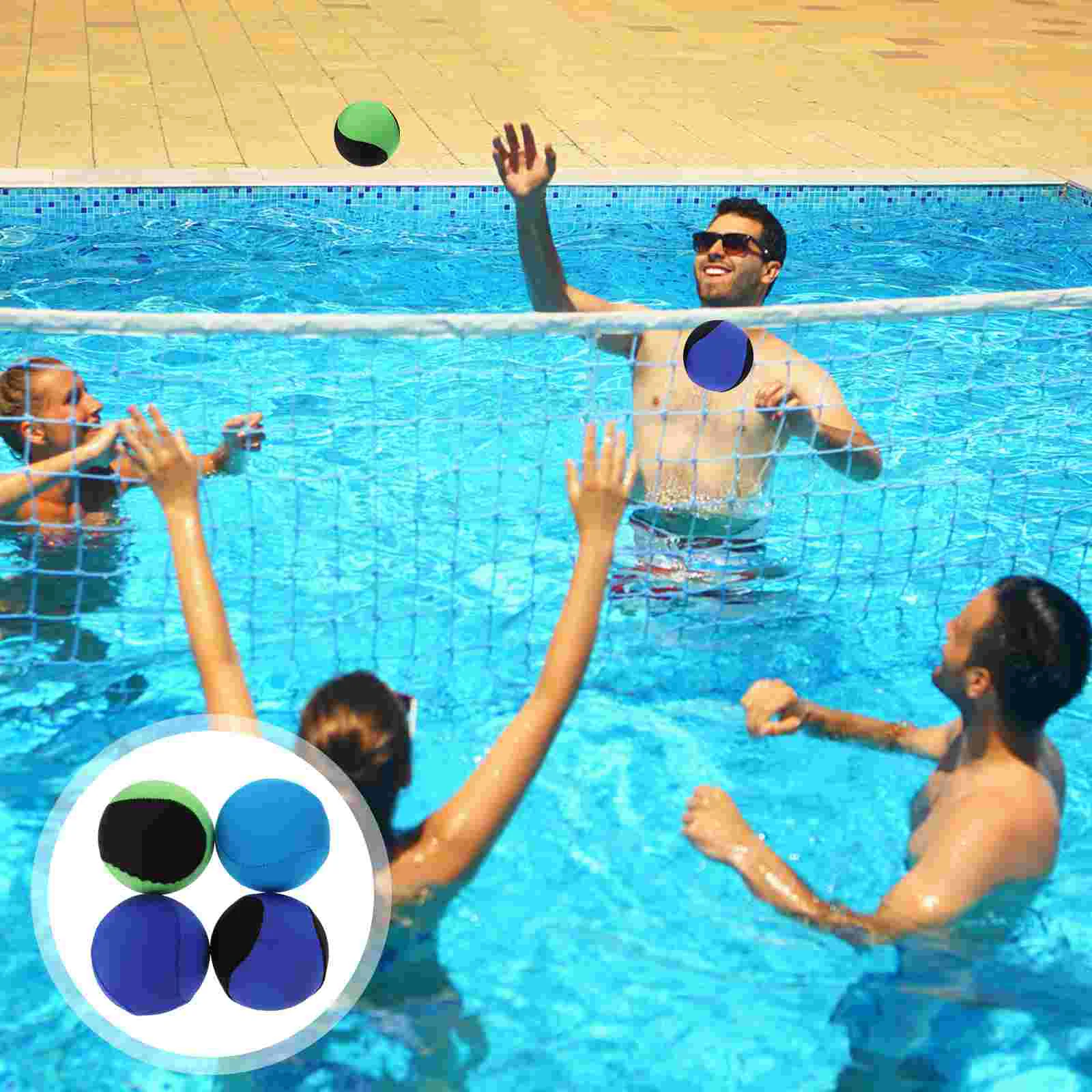 

4Pcs Water Playing Balls Water Sports Balls Bouncing Balls for Playing Water Sports