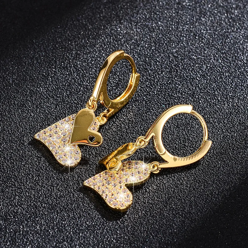 

2023 Luxury Collares Statement Women's Heart Pendant Earrings Earrings for Women Gold Hoop Earrings Jewelry Gifts