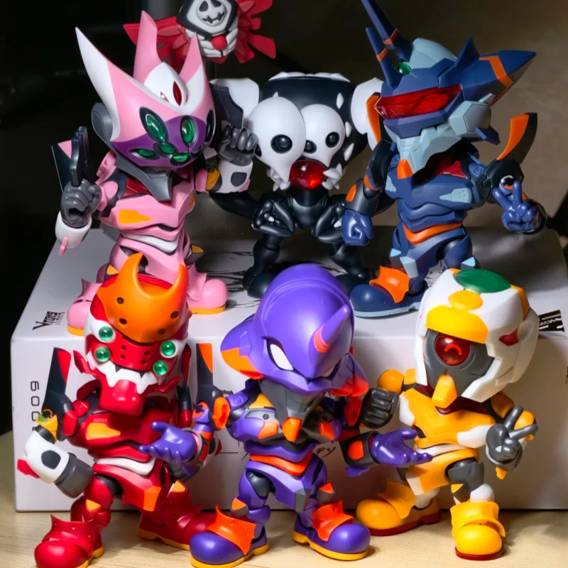 Фото Оригинальные сборные подвижные фигурки Yolopark Soskill Neon Genesis Q Edition, настольные украшения, модели ручной работы, праздничные подарки №1