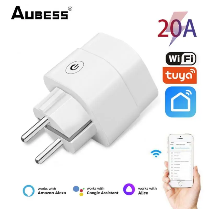 

Умная розетка Aubess стандарта ЕС, 16 А/20 А, с поддержкой Wi-Fi