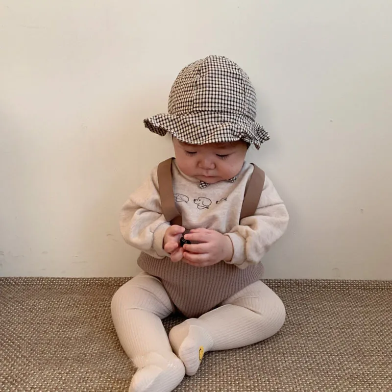 Newborn Cute Overalls Infant Baby Strap Pp Pants Cotton Toddler High Waist Shorts Spring New Cartoon Print Baby Boy Girl Clothes
