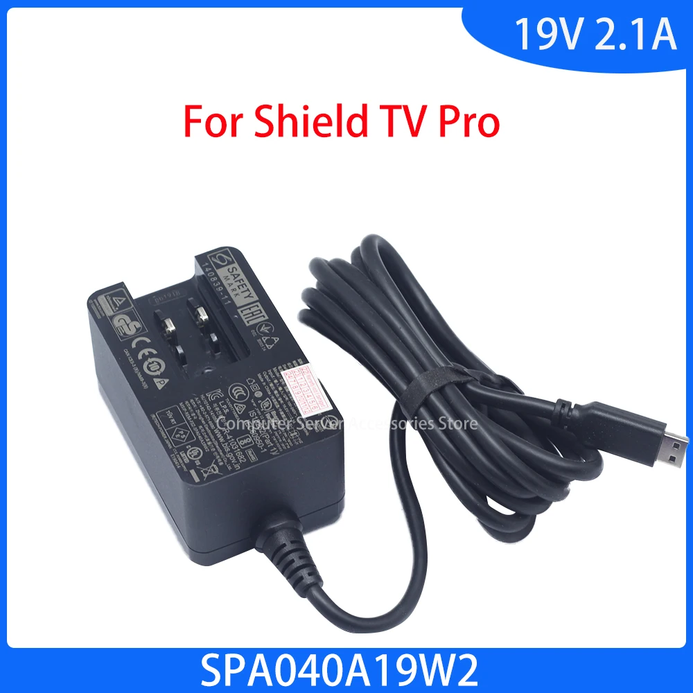 Новинка, оригинальный адаптер переменного тока для Shield TV Pro Media Server, блок питания SPA040A19W2, 19 в, 2,1 А, вилки для ЕС, Великобритании, США, зарядное устройство