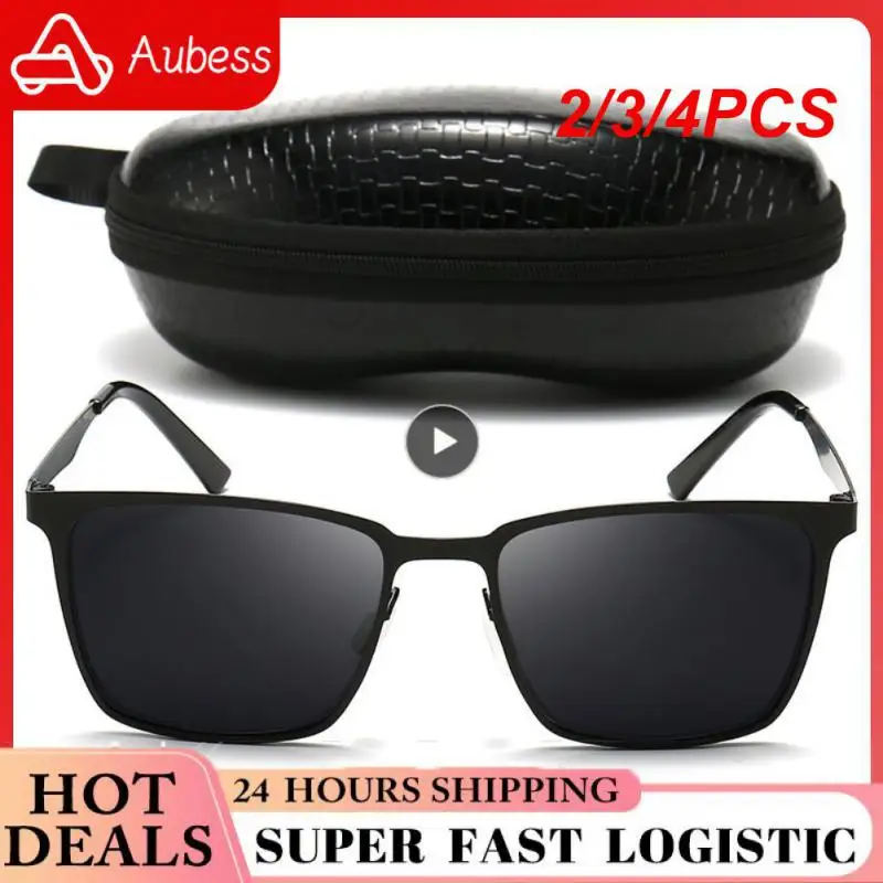 

2/3/4PCS Riding Travel Polarized Eyeglasses Mens High Quality Fashion Polarized Classic Sunglasses Riding Glasses Luxury