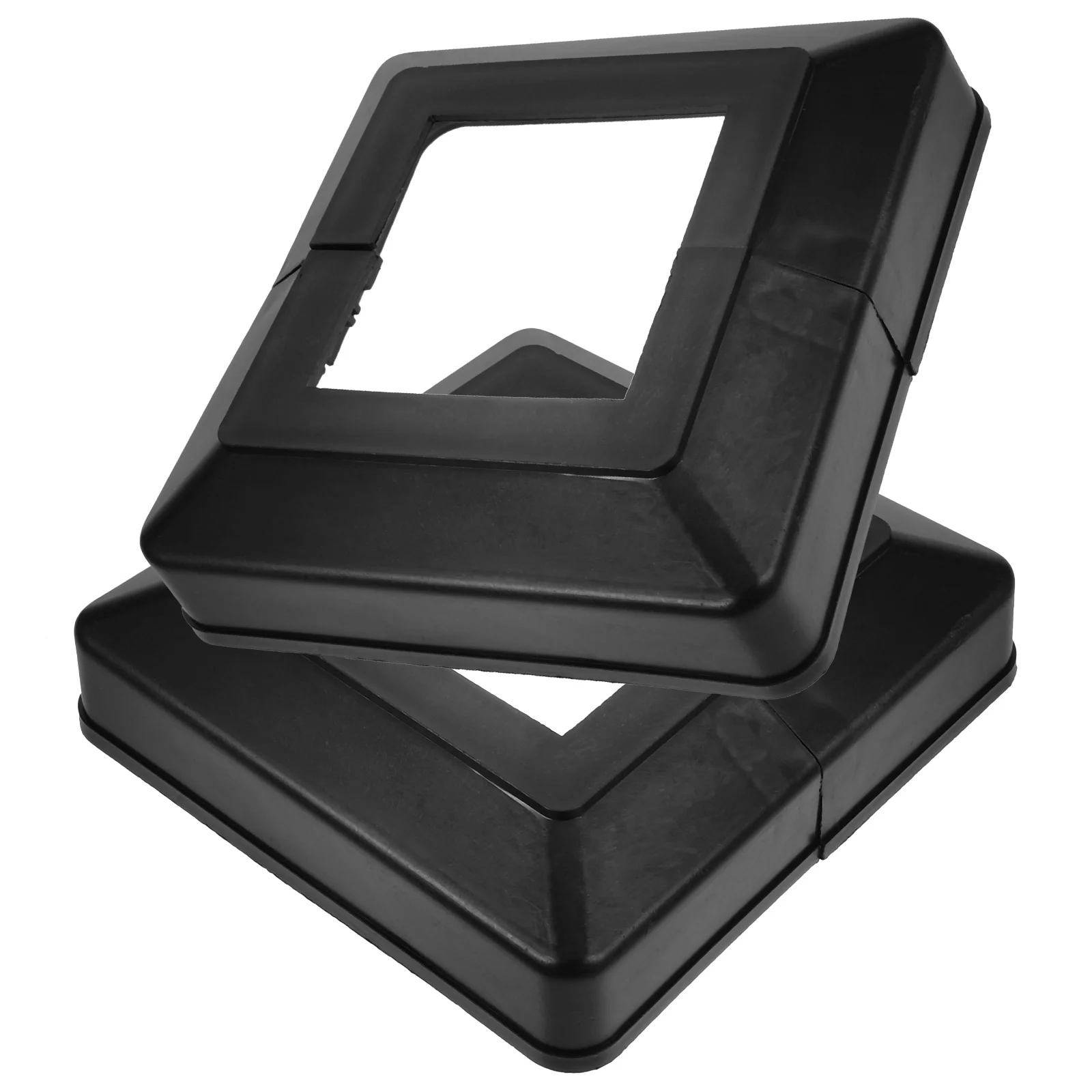 2 шт. квадратная трубка декоративная крышка стойки для палубы перила снизу