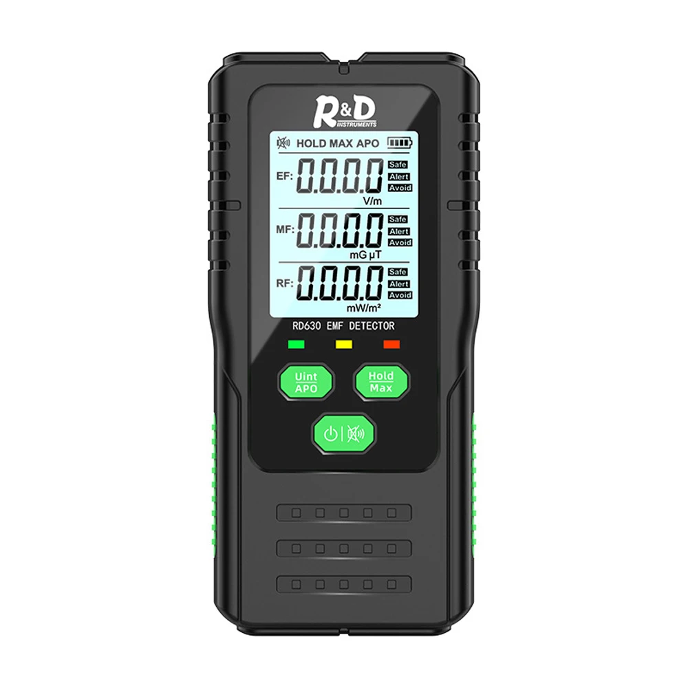

3in1Field RF Radiation Detector Handheld Electromagnetic Radiation Tester EMF Meter Portable Radio Frequency Detect Meter