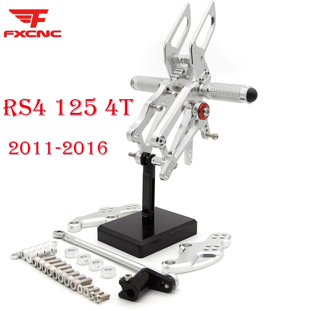 

For Aprilia RS4 125 4T 2011-2016 CNC GP Shifter Motorcycle Rearset Foot Rest Footpegs CNC Aluminum Adjustable Footrest Foot Pegs