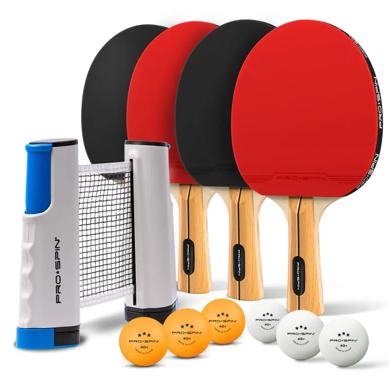 

Play "Premium All-in-One, 4-Player Retractable-Net Portable Ping Pong Set - High Performance Paddles & Balls - Ideal for Indoor