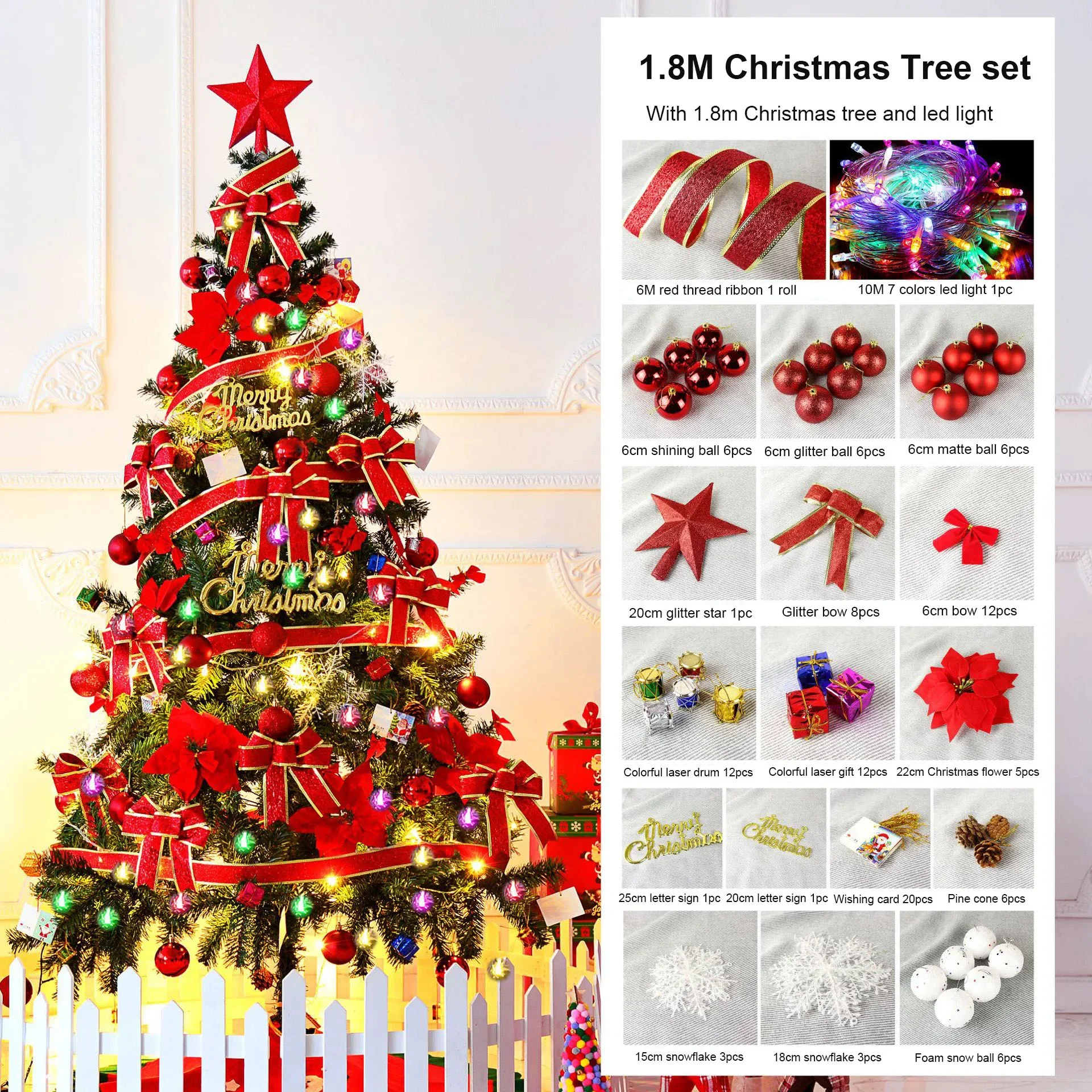 Лидер продаж украшенные 20 футов 30 40 50 гигантские уличные рождественские елки со