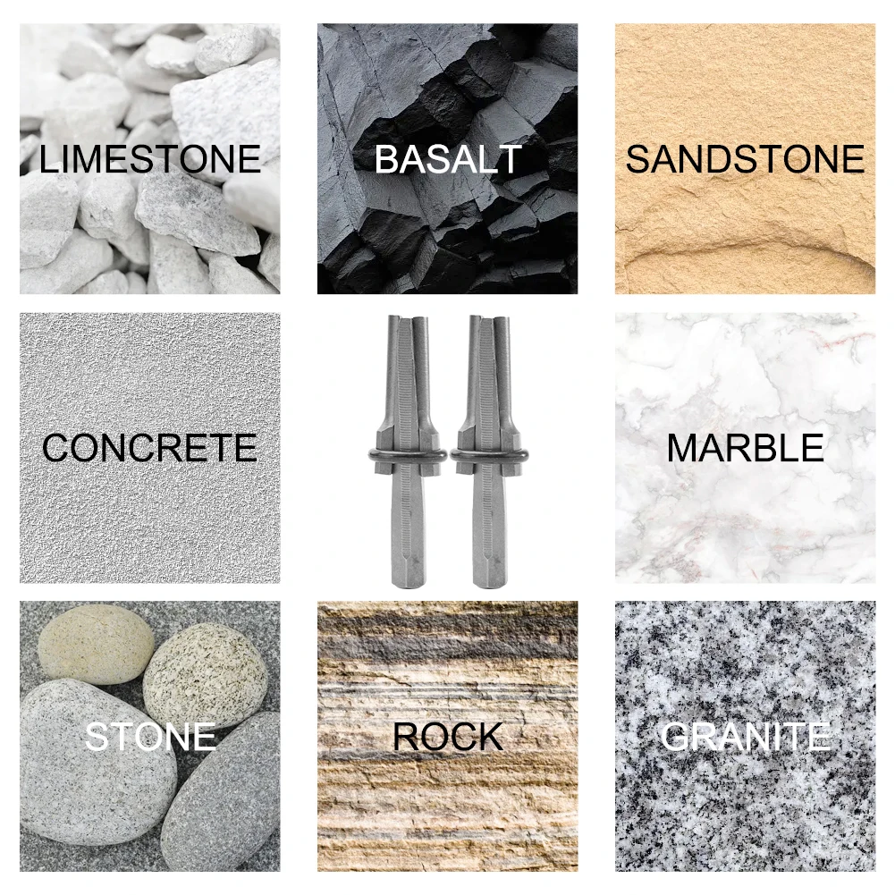 

Hot Sale Newest Pratical Durable Stone Splitter 105MM 10PCS 16mm 5/8 Inch And Feather Hand Rock Shims Tool Wedges